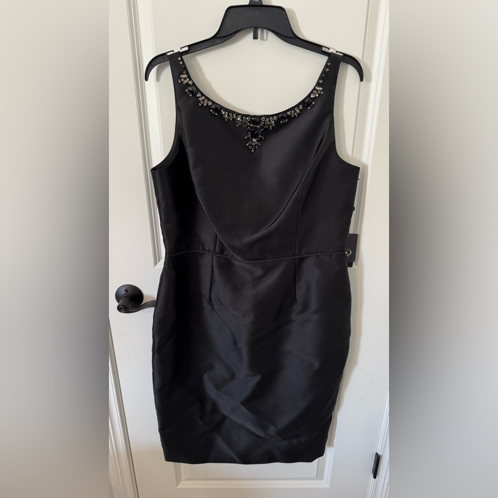 adrianna papell mikado shift dress